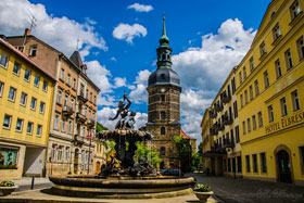 Blick auf den Markt von Bad Schandau