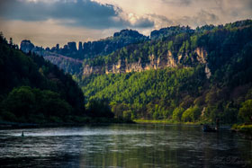 Auf der Elbe